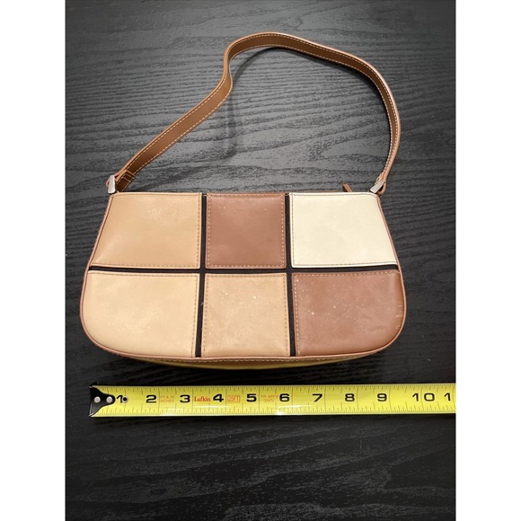 Vintage Women’s Faux Leather Brown/Tan Handbag - Picture 6 of 6